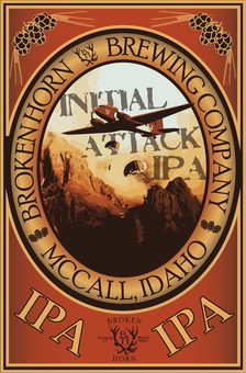 Initial Attack IPA label