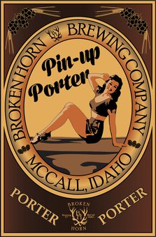 Pin Up Porter label