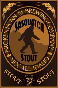 Sasquatch Stout label